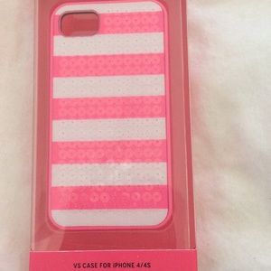 Victoria secret pink/ white 4/4s case