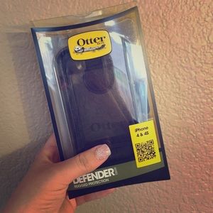 Black Otterbox Phone Case iPhone 4 & 4s NEW