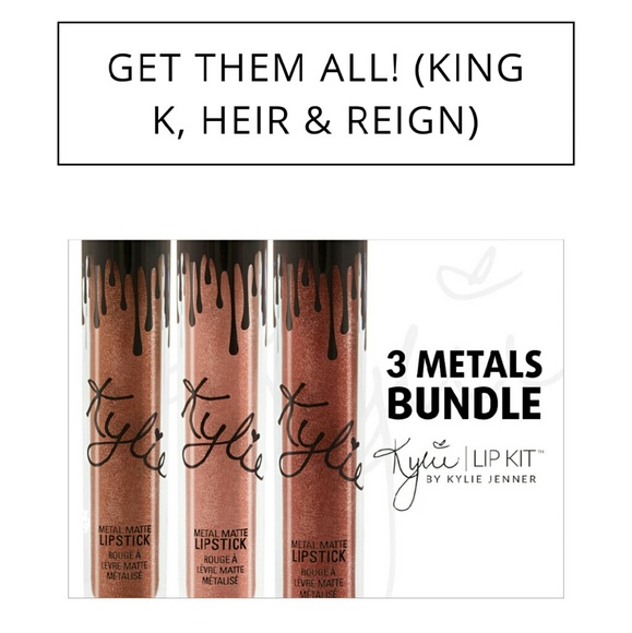 KYLIE METAL MATTE LIPSTICKS 3 COUNT - Picture 2 of 4