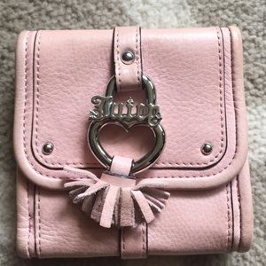 Juicy Couture pink leather wallet