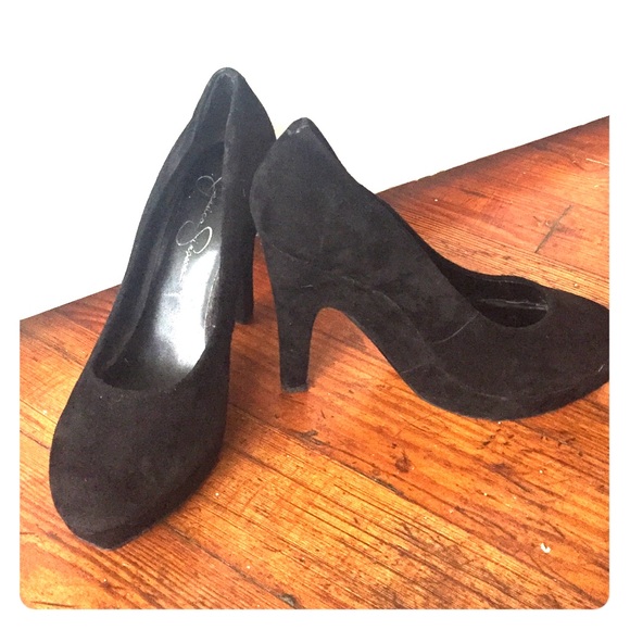 Black suede Jessica Simpson heals