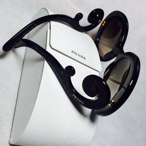 Prada Baroque Circle Overside Sun Glasses
