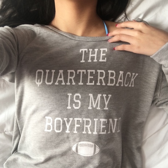 The Quarterback Is My Boyfriend Sweatshirt