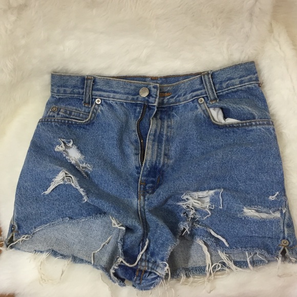 High waisted denim shorts - Picture 1 of 3