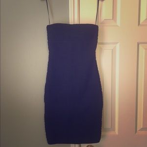 Cache black strapless dress