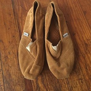 Tan corduroy Toms!