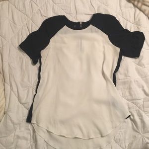 Black and white Rebecca Taylor blouse