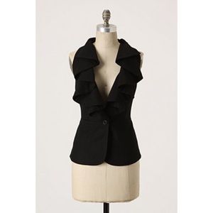 Anthropologie Tabitha ruffled vest.