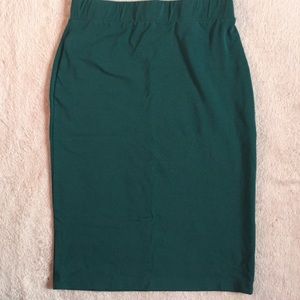 Deep green Pencil skirt