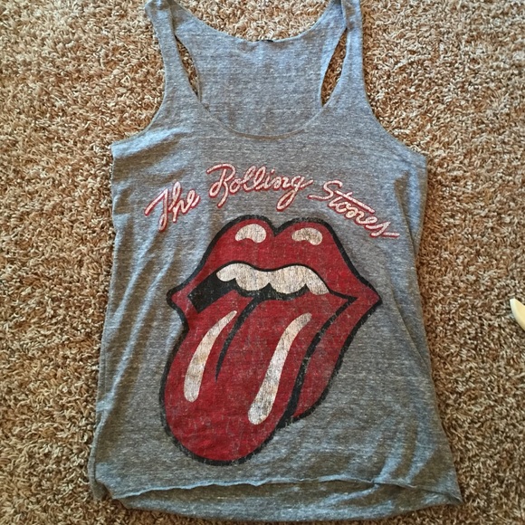 Rolling Stones band tee tank top