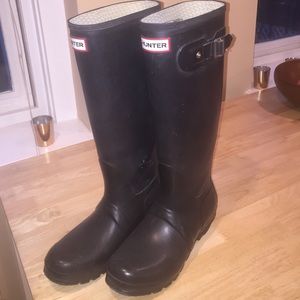 TALL BLACK HUNTER RAIN BOOTS