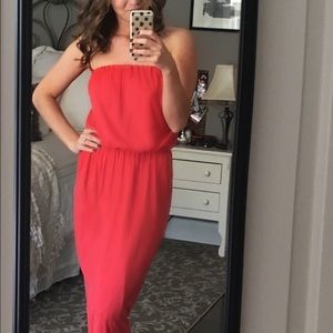 Velvet Strapless Dress
