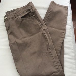 Tan skinny pants