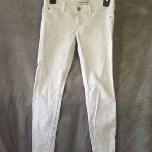 Abercrombie White Skinny Jeans