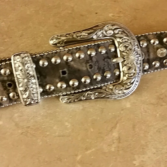 Nocona camo bling belt