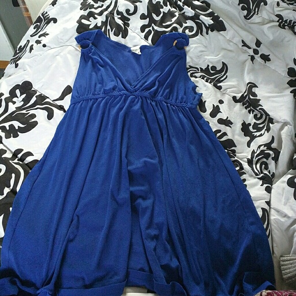 Sheer blue swimsuit cover