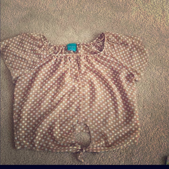 Super cute Summer Polka Dot Tie up top