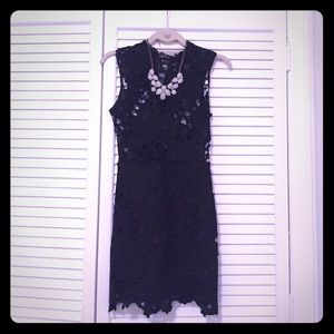 Black Lace Bodycon Dress