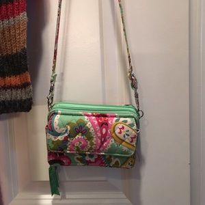 Vera Bradley wallet cross body bag