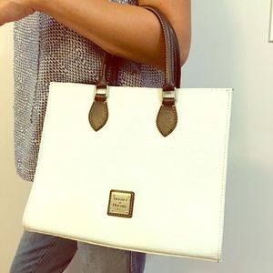 Dooney & Bourke Janine Leather White Satchel