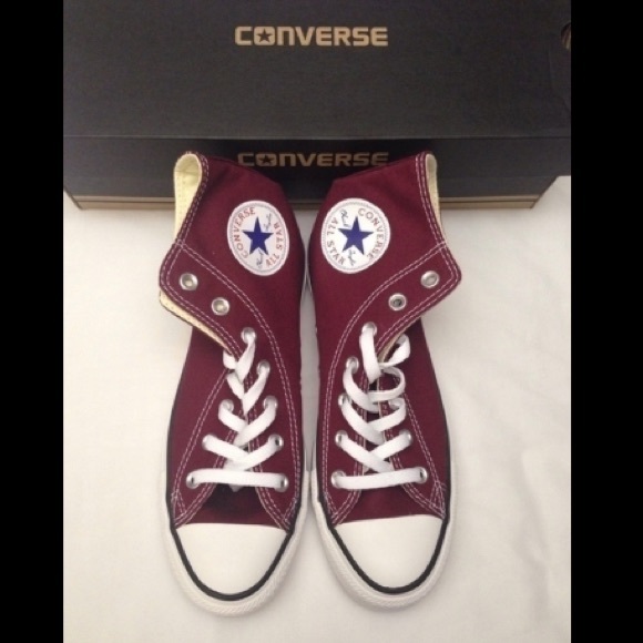 Converse Shoes - NWT Burgundy High Top Converse All Star