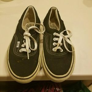 Black and white vans