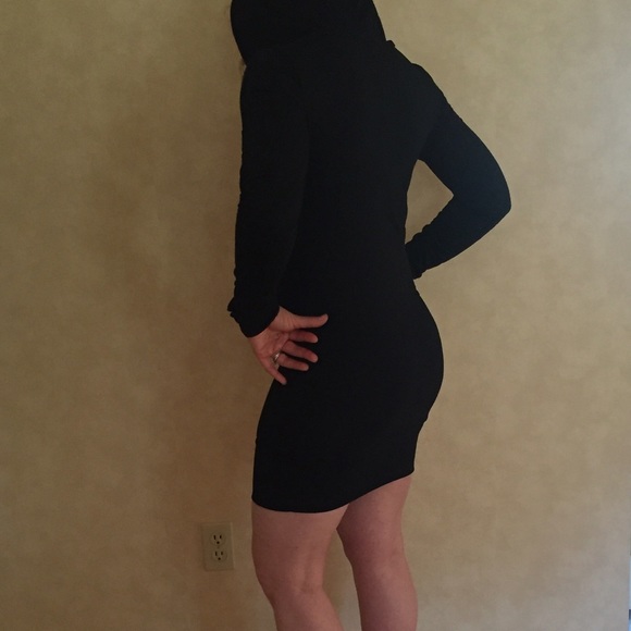 Sexy Long Sleeve Hoodie Bodycon Dress - Picture 3 of 4