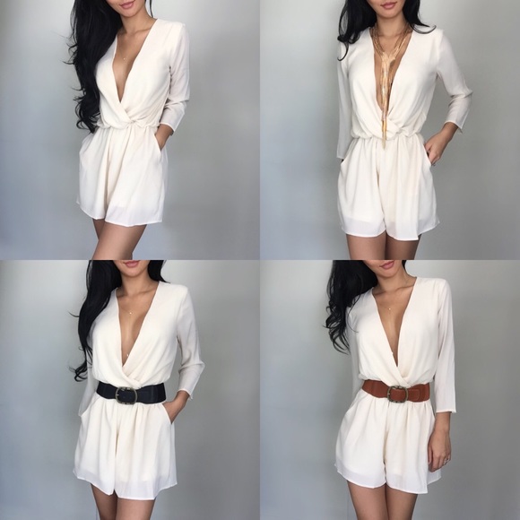 "Beige Ibiza Romper" - Picture 3 of 4