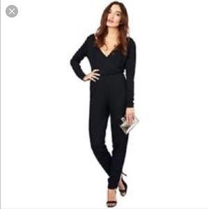 Black long sleeved jump suit