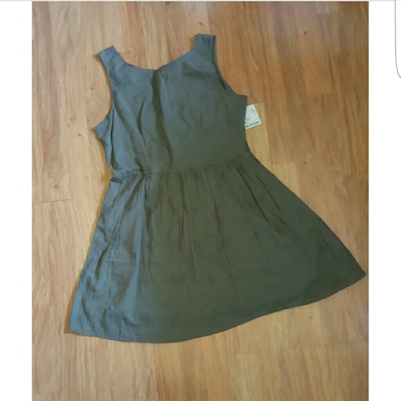 Green Dress Open Back Dress