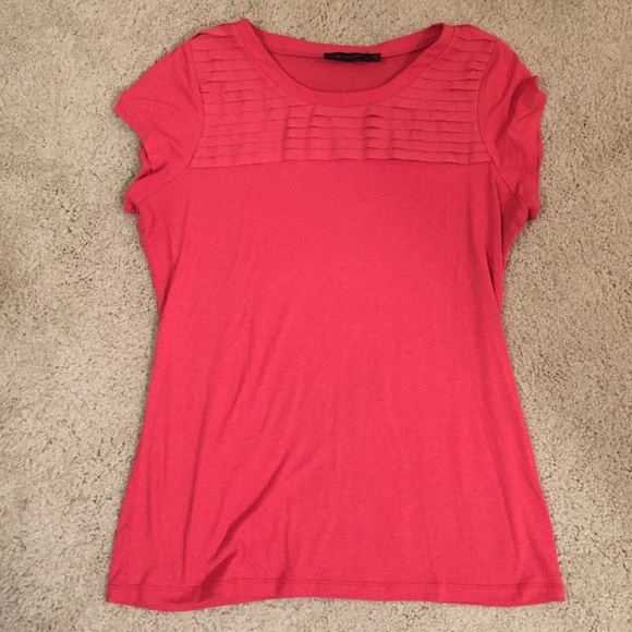 Salmon pink shirt from The Limited