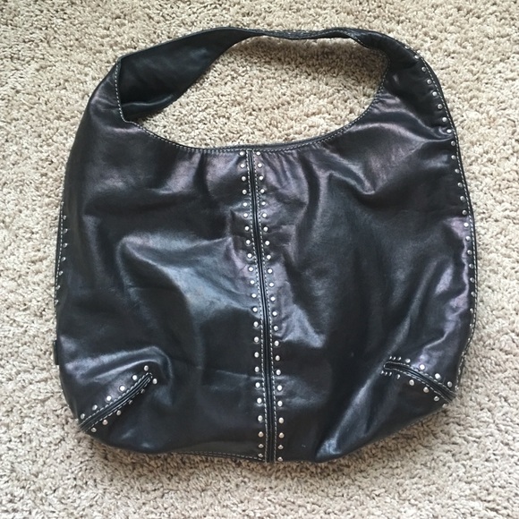 Black leather Michael Kors purse