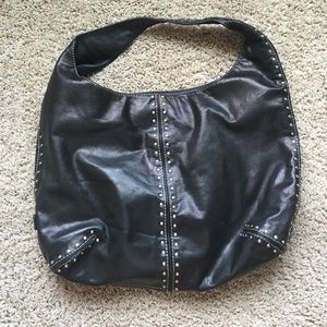 Black leather Michael Kors purse