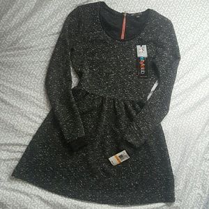 Long sleeve skater dress