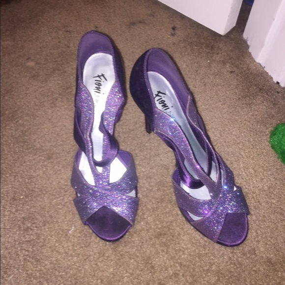 Purple heels great for prom!