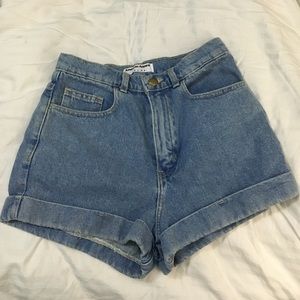 AA High-Waist Jean Cuff Short
