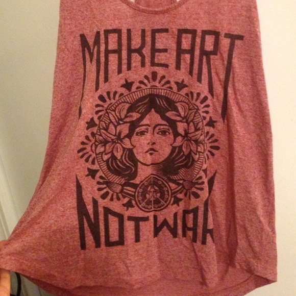 "Make Art Not War" Obey Tanktop