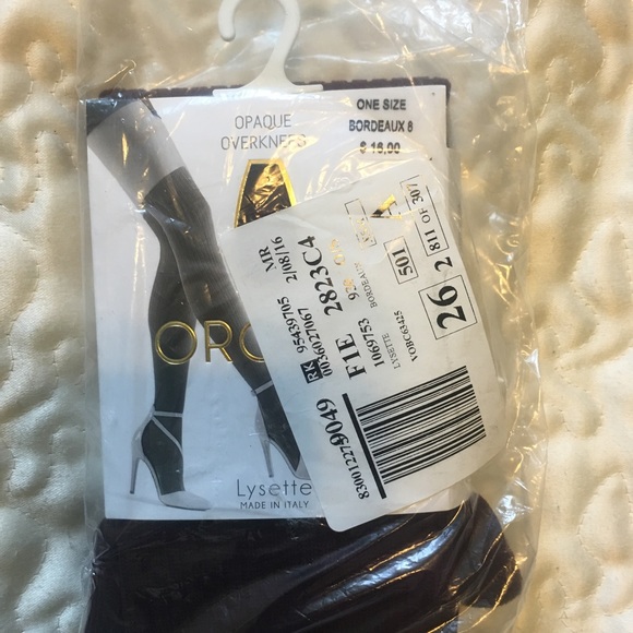 Opaque Bordeaux Over the Knees - Picture 4 of 4