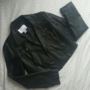 Cropped Motorcycle Jacket