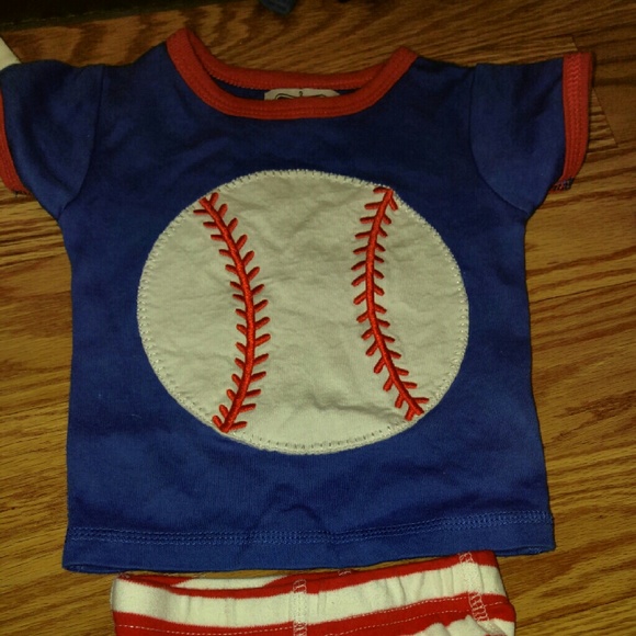 Mud pie boy 0 to 6 month baseball