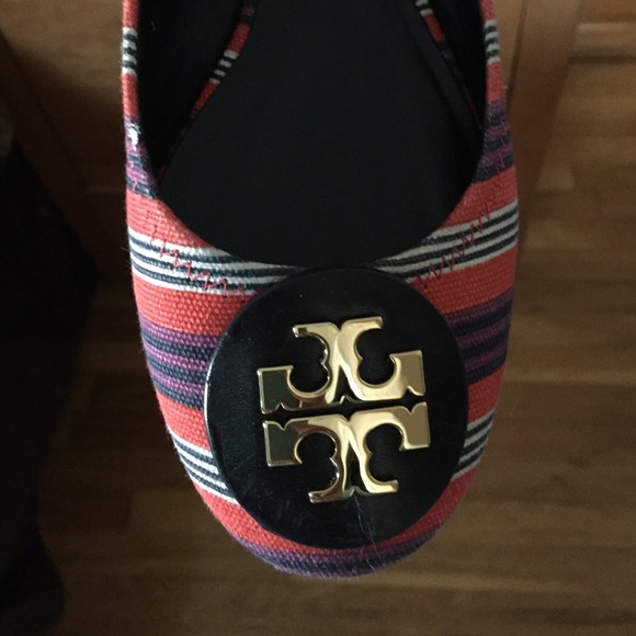 Bauer stripe Reva canvas flat - Picture 3 of 3