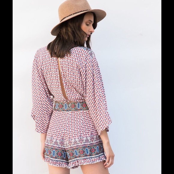 Eryn Bohemian Rhapsody Romper - Picture 4 of 4