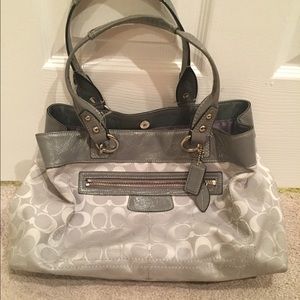 Silver Coach Purse