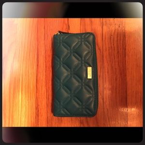 Kate Spade quilted wrap around wallet