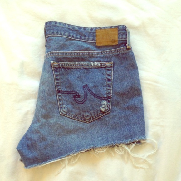 ADRIANO GOLDSCHMIED AG jorts cutoff jean shorts 30