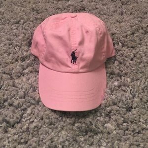 Pink polo hat