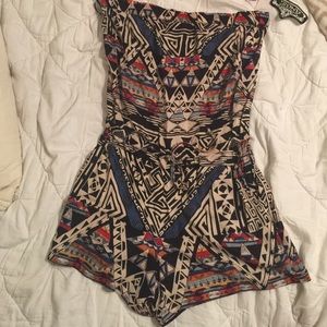 Aztec Angie romper with tags never worn