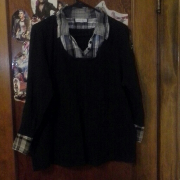 Partial button up dress shirt