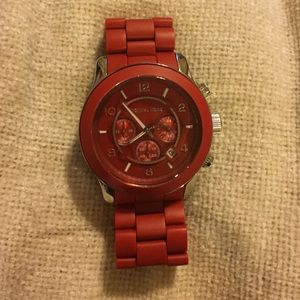 Red Michael Kors watch