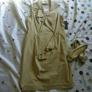 NWT JONES New York sleeveless faux wrap dress